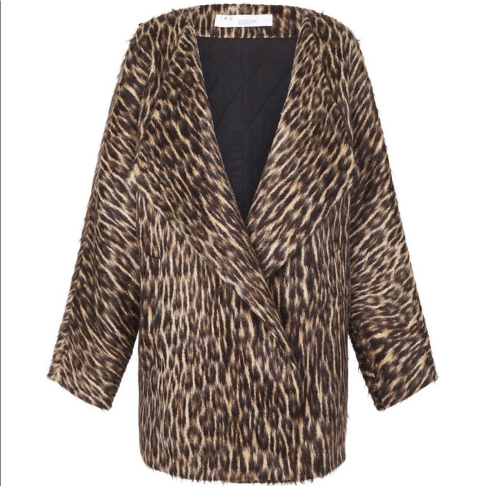 One day sale IRO animal leopard print coat jacket
